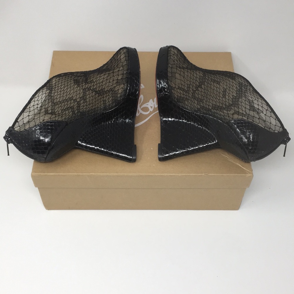 Christian Louboutin Janet 120mm Python Wedge - image 6